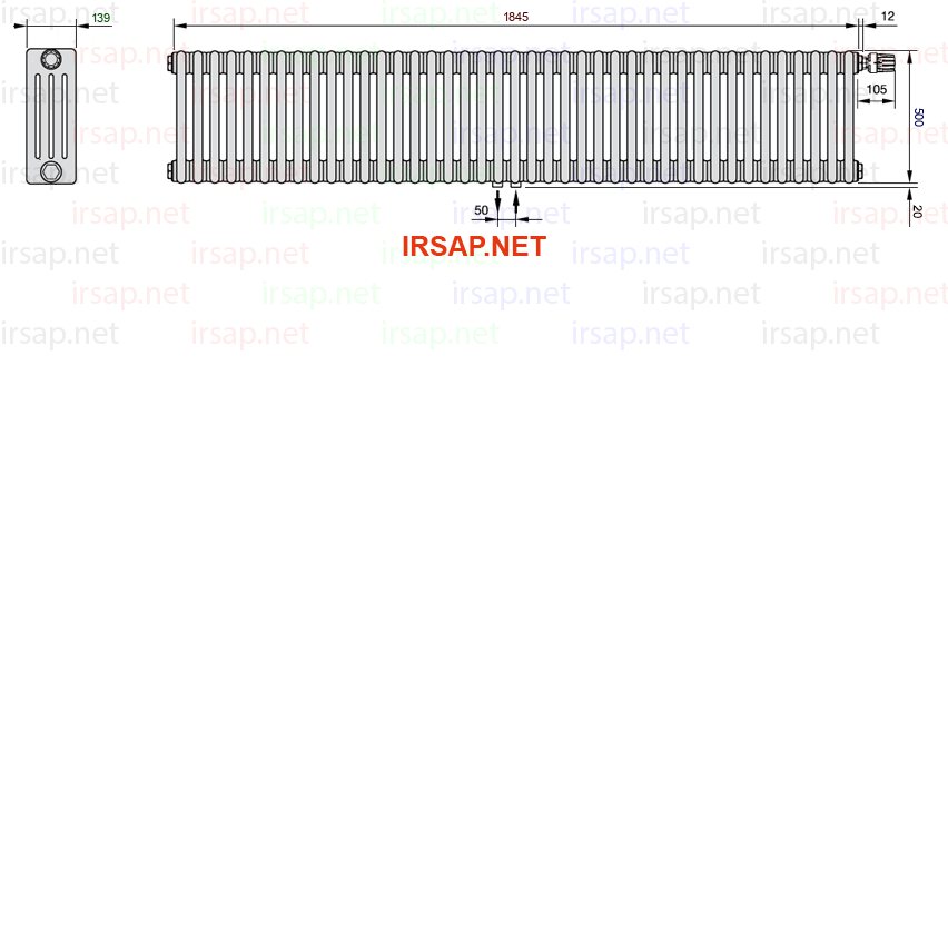 Радиатор IRSAP Tesi 40500/41 T52 CL 01